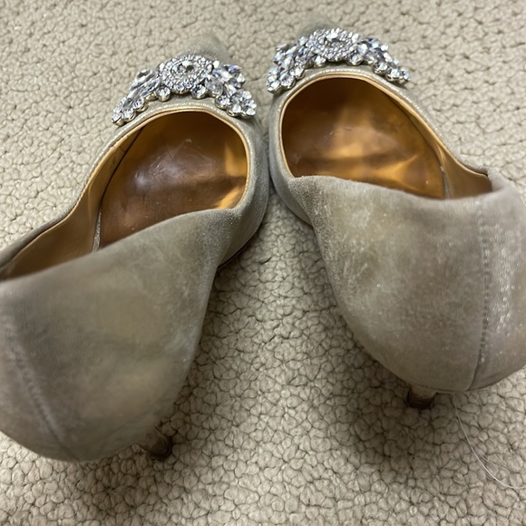 WORN - BEST OFFER USED BADGLEY MISCHKA PUMPS PRE-OWNED 6 - Picture 5 of 9